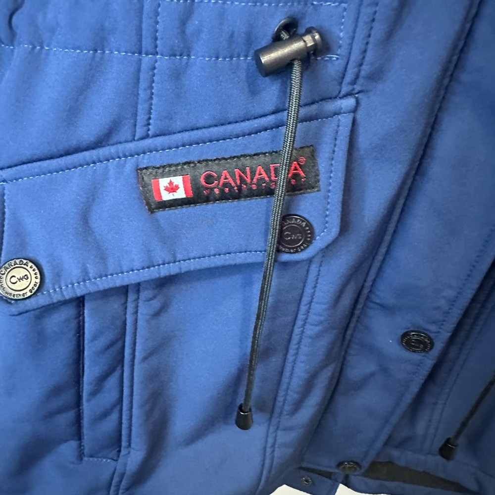 Canada Weather Gear Blue Softshell Jacket | Women's‎ Small Hooded - Picture 4 of 7